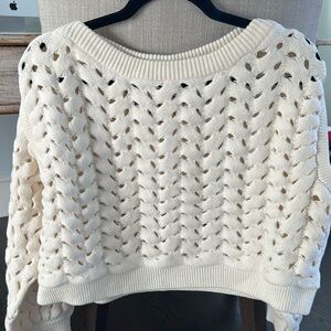 Alice and Olivia cream sweater size small